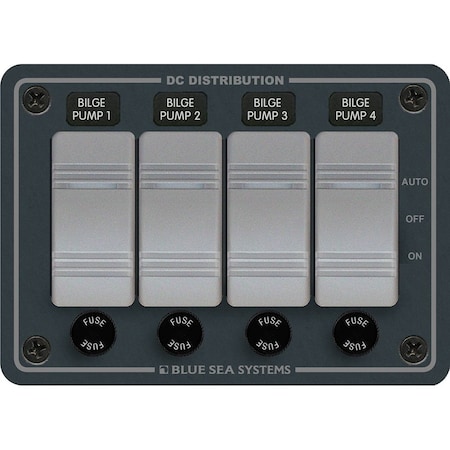 Blue Sea Systems Blue Sea Contura 4 Bilge Pump Control Panel 8666